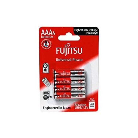 Fujitsu alkaline AAA - 4 stuks