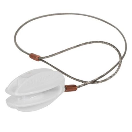 Gallagher hoekisolator versterkt wit met RVS kabel - 5 stuks