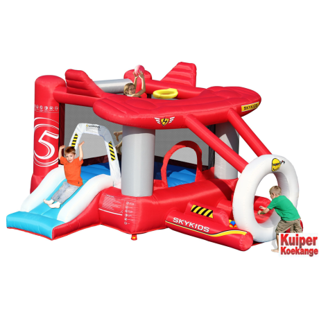 Happy hop vliegtuig springkussen | Kuiper Koekange