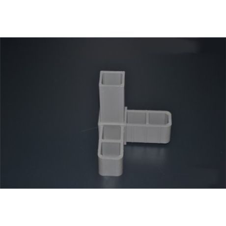 Hoekstuk 3-poot 20mm grijs | Kuiper Koekange