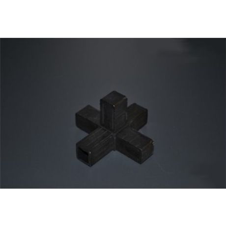 Hoekstuk 5-poot 20mm zwart | Kuiper Koekange