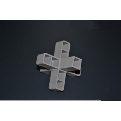 Hoekstuk 6-poot 20mm grijs | Kuiper Koekange