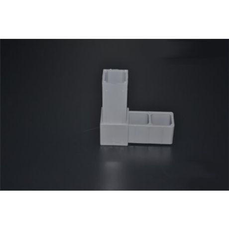 Hoekstuk 20mm grijs | Kuiper Koekange