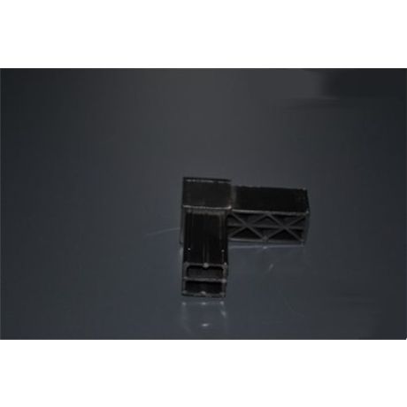 Hoekstuk 25mm zwart | Kuiper Koekange