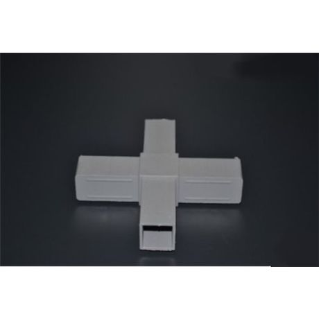 Hoekstuk kruis 20mm grijs | Kuiper Koekange