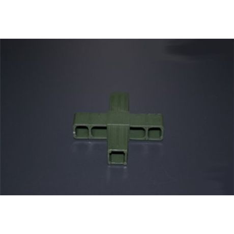 Hoekstuk kruis 20mm groen | Kuiper Koekange