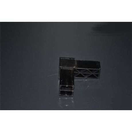 Hoekstuk lang model 20mm zwart | Kuiper Koekange