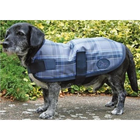 Hondendeken Thor, Ultra marine geruit maat 30 | Kuiper Koekange