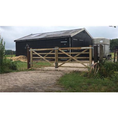 Houten poort geïmpregneerd 2,10m breed