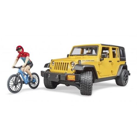 Bruder jeep wrangler rubicon unlimited met mountainbike 