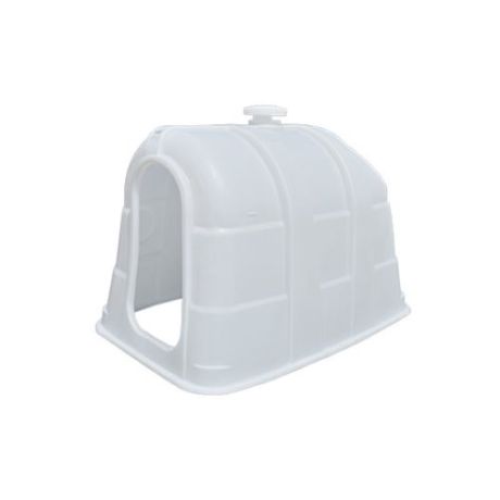 Grote kalverhut voor één kalf wit | Kuiper Koekange