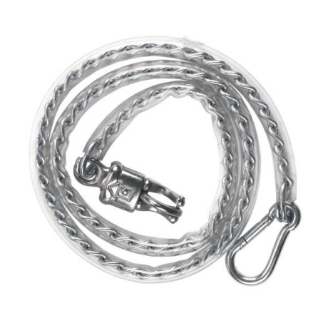 Ketting met plastic hoes en karabijnhaak - 140cm