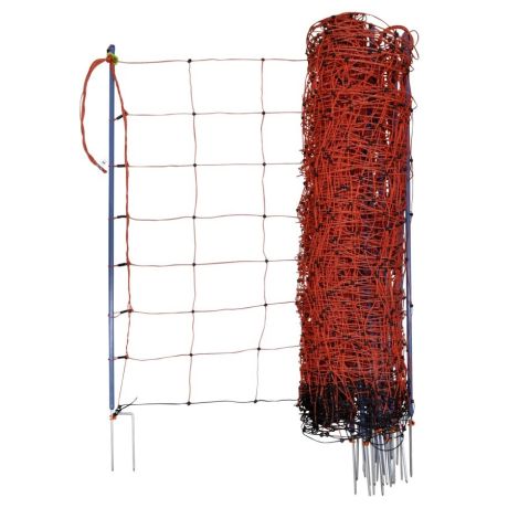 Schapennet Premium 90cm hoog, 50m oranje dubbele poot