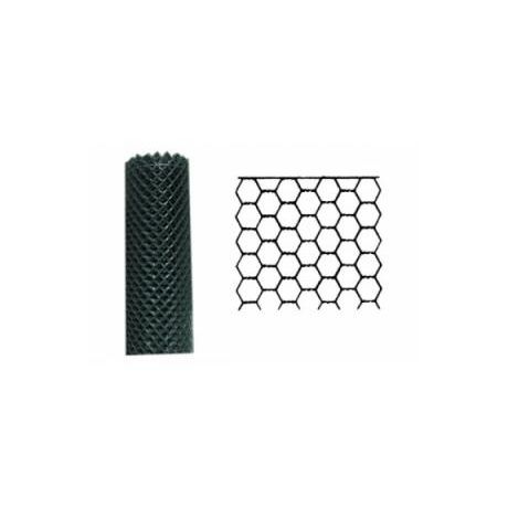 Zeskant Vlechtwerk Goedkope Kwaliteit (11) Geplastificeerd 13 x 1,0 - 25m lang