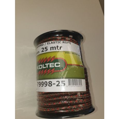 Koltec elastisch koord bruin - 25m