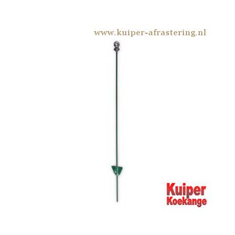Veerstalenpaal zwart met ring 105cm - 10 stuks | Kuiper Koekange