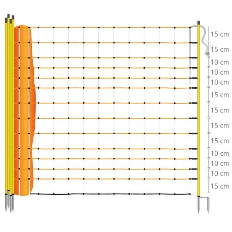 wolven en wildnet 165cm hoog - 50m lang