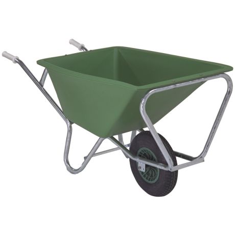 Kruiwagen 160 liter polyester één wiel