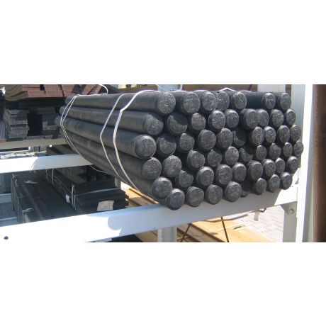 Afrasteringspalen Kunststof Rond ø80mm 200cm x 7cm