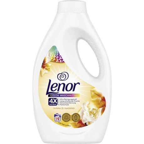 Lenor wasmiddel kleur orchidee & vanille - 19 wasbeurten - 950ml