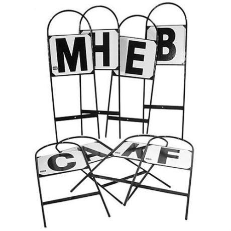 Manegeletters ABCEMHKF set van 8