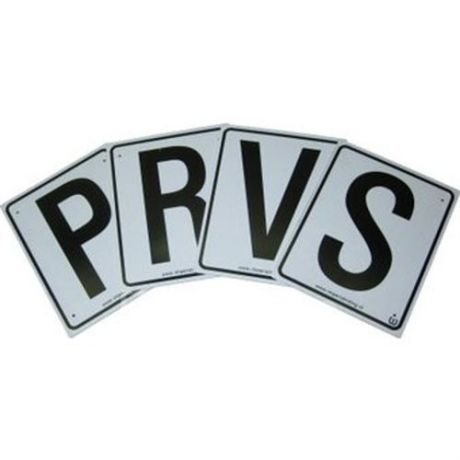 Manegeletters PRVS set van 4