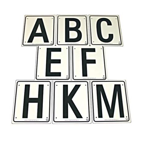 Manegeletters MBFAKEHC set van 8