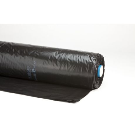 MegaplastPower zwart 3 lagen 12 meter 0,14 mm dik