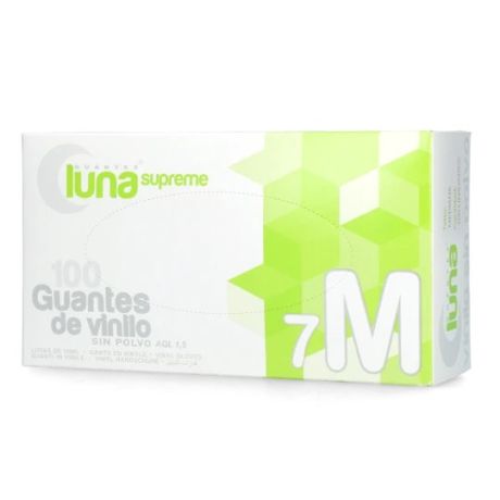 Melkershandschoen vinyl transparant maat M