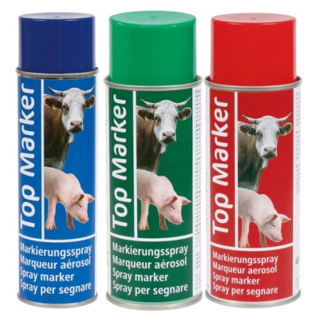 Merkspray voor vee blauw