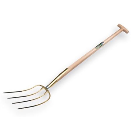 Mestvork 4 tands T-greep, geel