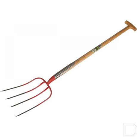 Mestvork 4 tands rood t-steel | Kuiper Koekange