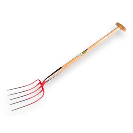 Mestvork 5 tands rood t-steel | Kuiper Koekange