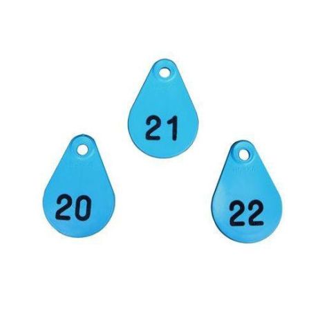 Nekplaatjes bedrukt blauw