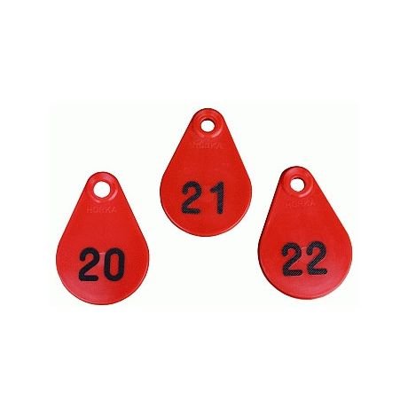 Nekplaatjes bedrukt rood - 25 stuks | Kuiper Koekange