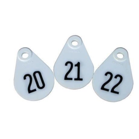 Nekplaatjes bedrukt wit - 25 stuks | Kuiper Koekange