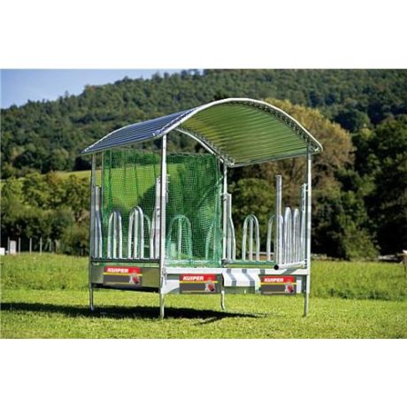 Hooiruif (11) vierkante ruif met universele voerhekken