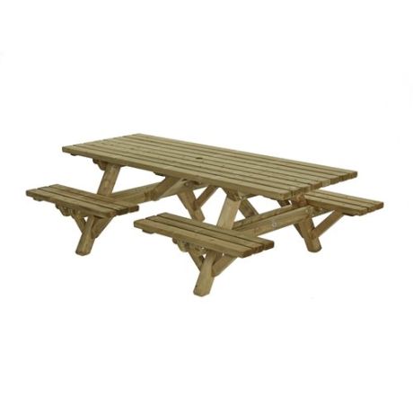 Picknicktafel met open instap 45mm geïmpregneerd