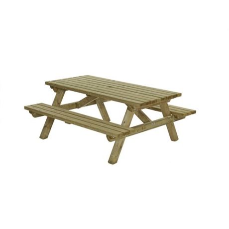 Picknicktafel rechthoek 45mm geïmpregneerd - 180cm