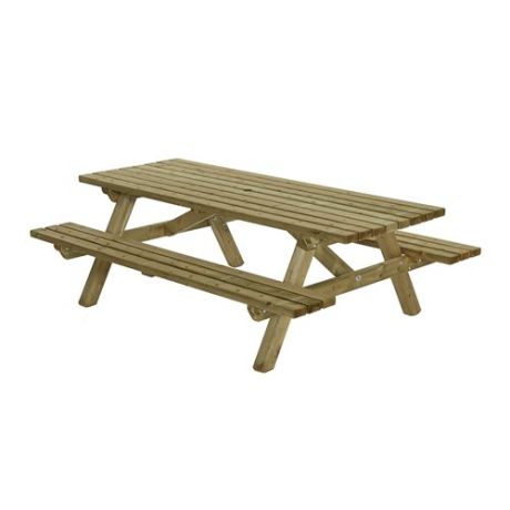 Picknicktafel rechthoek 45mm geïmpregneerd - 230cm
