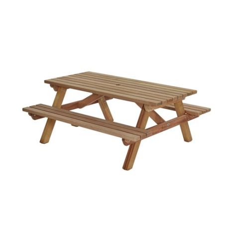 Picknicktafel rechthoek 40mm hardhout - 180cm