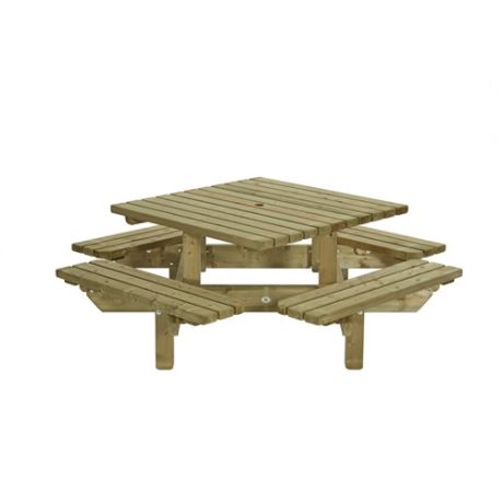 Picknicktafel vierkant 45mm geïmpregneerd - 195cm