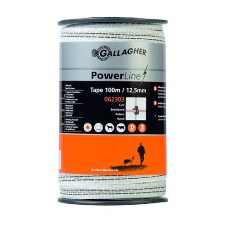 Gallagher PowerLine lint wit | Kuiper Koekange