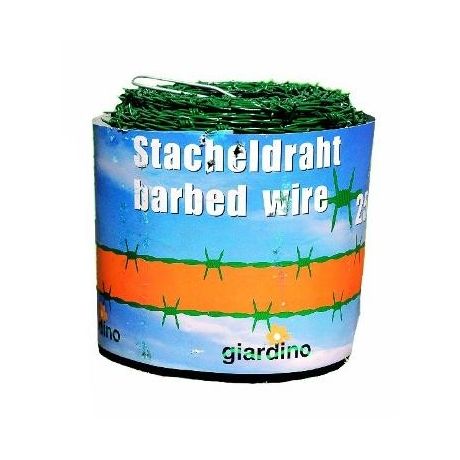 Puntdraad Groen geplastificeerd puntafstand 100mm 250m lang