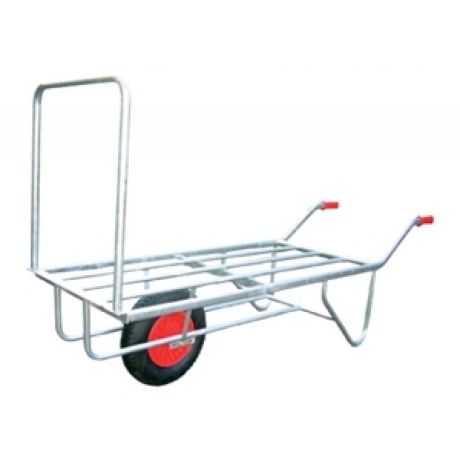 Ramenwagen verzinkt één wiel