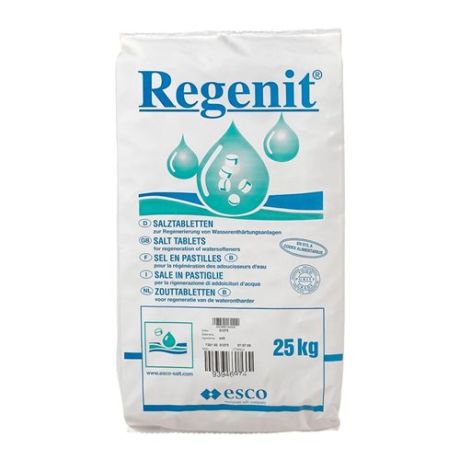 Regenit onthardingszout tabletten - 25kg