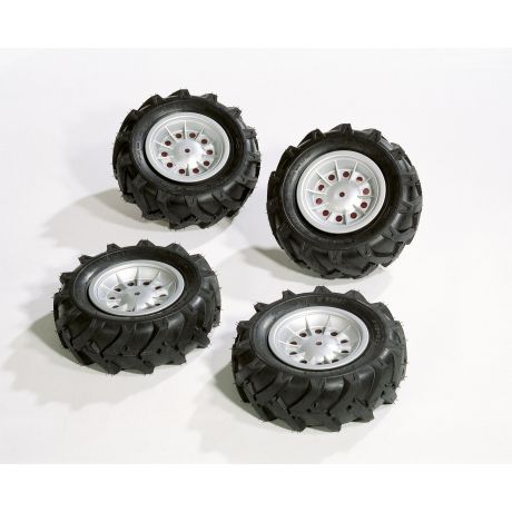 RollyTrac Air Tyres grijs - Massief - 4 stuks
