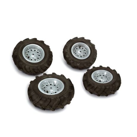 RollyTrac Air Tyres grijs - rubber - 4 stuks