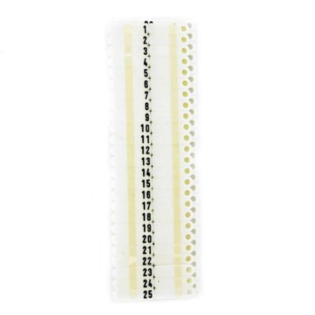 Rototag oornummers bedrukt wit - 50 stuks | Kuiper Koekange