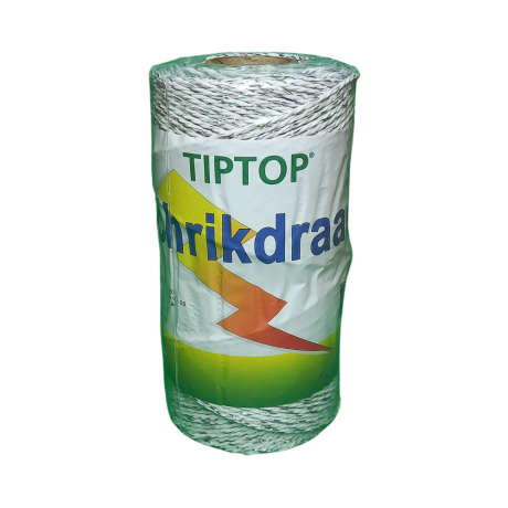 TipTop schrikdraad wit 200meter 3mm